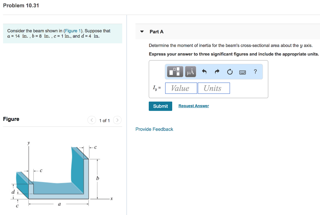 Solved Problem 10.31 Consider The Beam Shown In (Figure 1). | Chegg.com