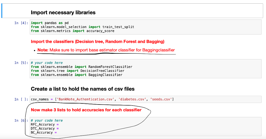 Solved Write a code for the highlighted parts of this | Chegg.com