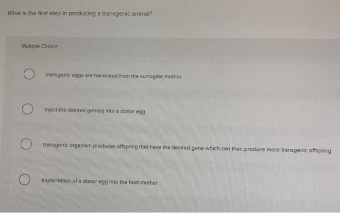 Solved Create Mice That Are Transgenic Inducible Gene Chegg Com
