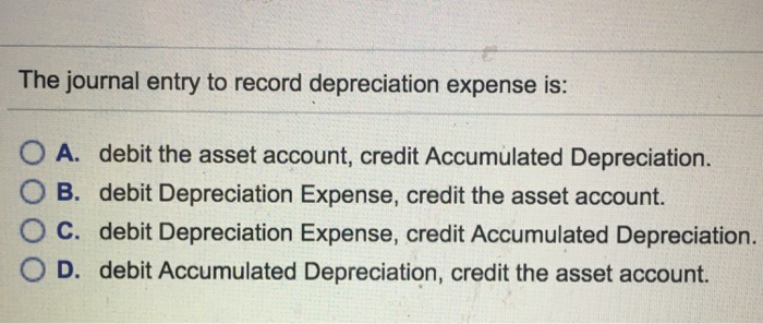 solved-the-journal-entry-to-record-depreciation-expense-is-chegg