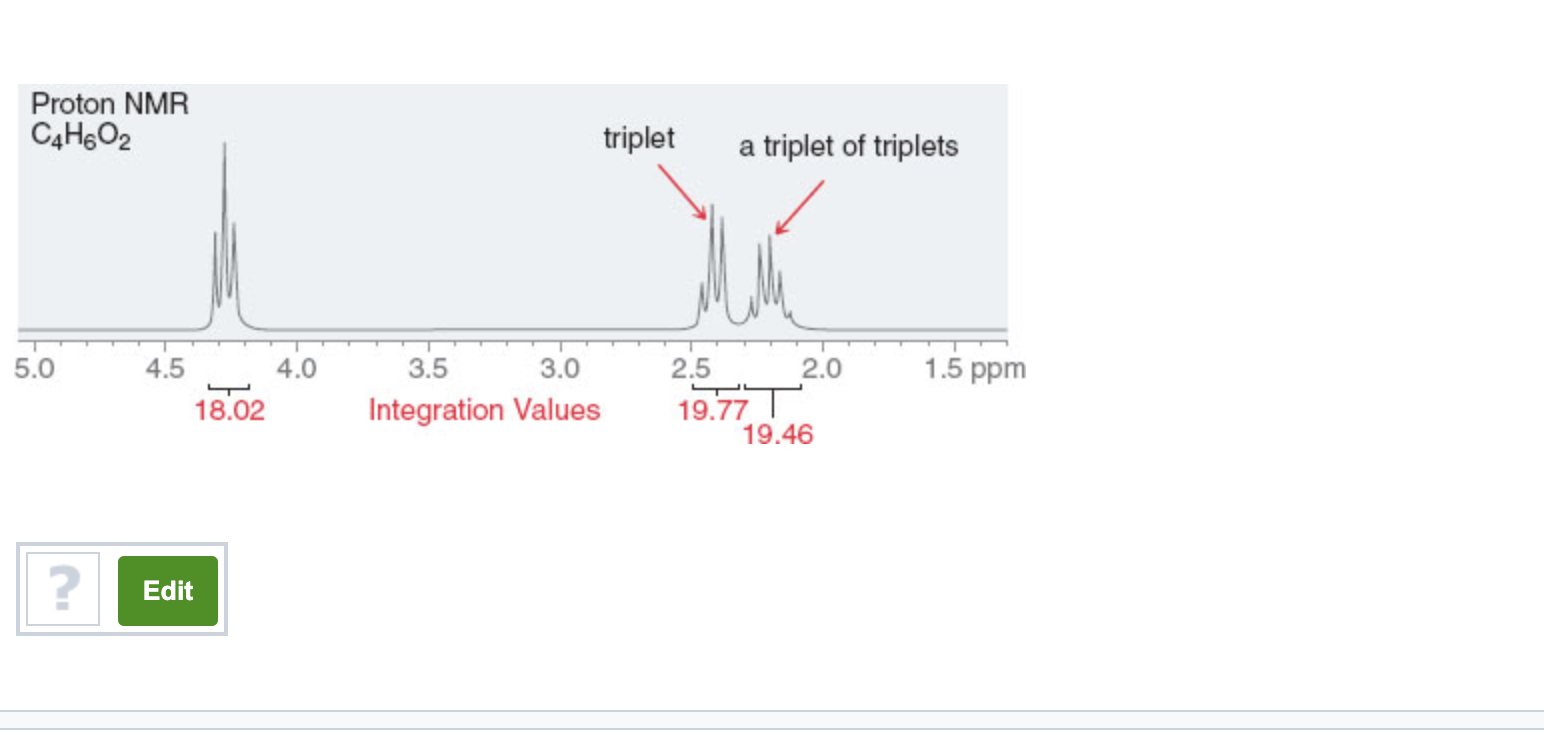 solved-proton-nmr-c4ho2-triplet-a-triplet-of-triplets-5-0-chegg