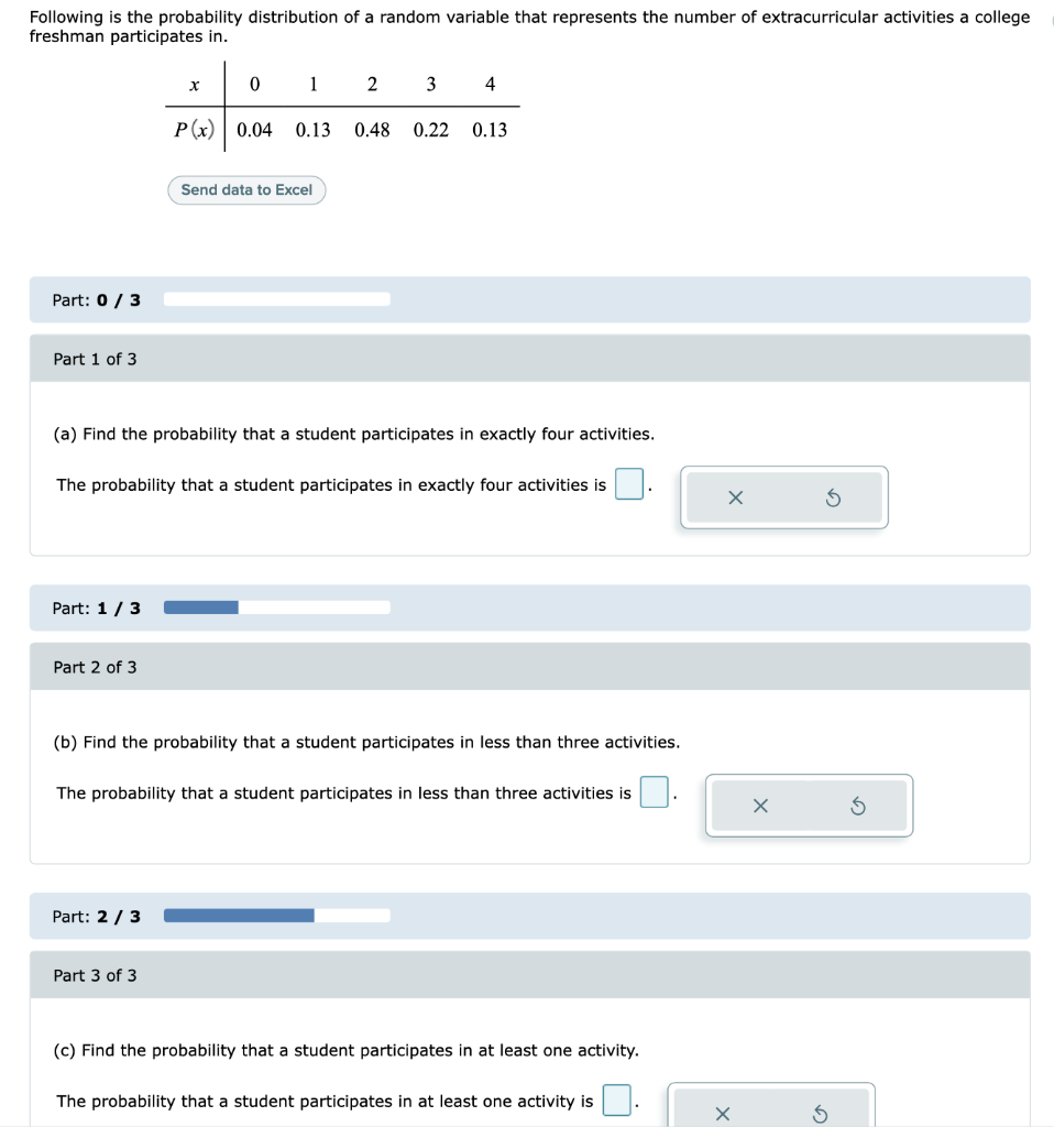 Solved Following is the probability distribution of a random | Chegg.com