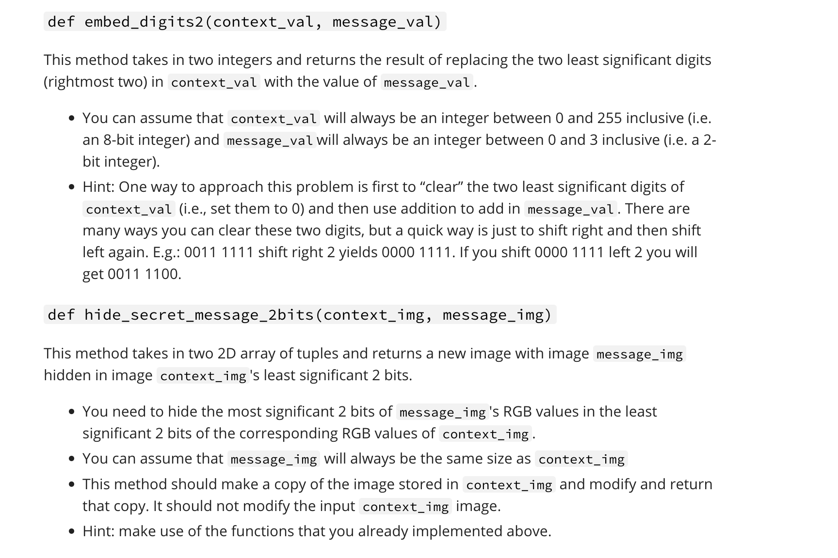 Solved Test recover 1 Expected (128,192,192) at row 0 col 0 | Chegg.com