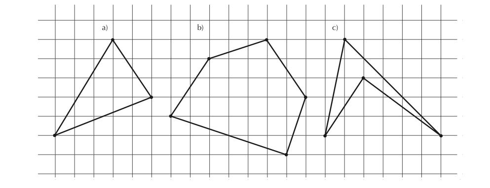 Solved Calculate The Area Of Each Polygon And Find At Least Chegg Com