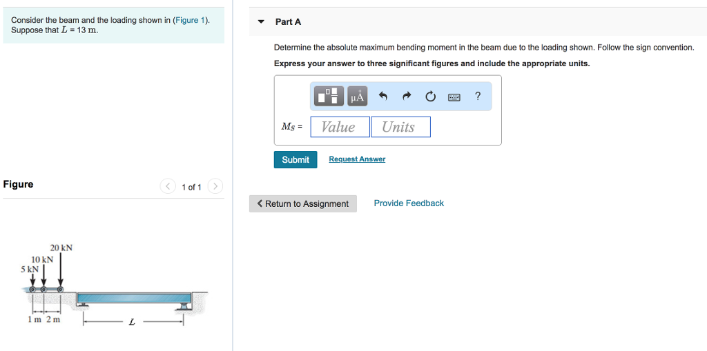 Solved Consider the beam and the loading shown in (Figure 1) | Chegg.com