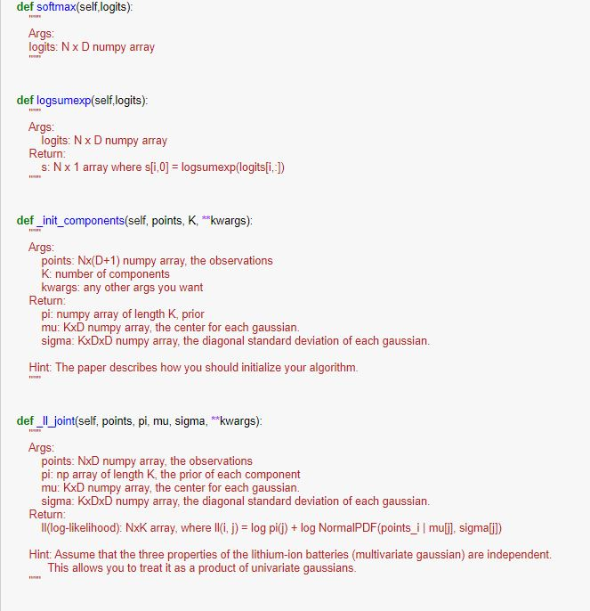 class CleanData(object) def __init__(self) No need