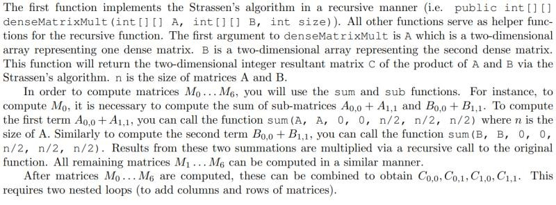 Part 1: Initializing and Printing Matrices In this | Chegg.com