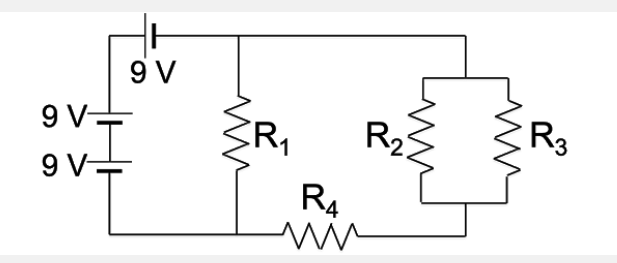 Solved Four resistors R1 = 48 Ω, R2 = 20 Ω, R3 = 62Ω, | Chegg.com