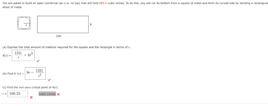 Solved sheet of metal. (a) Express the total amount of | Chegg.com