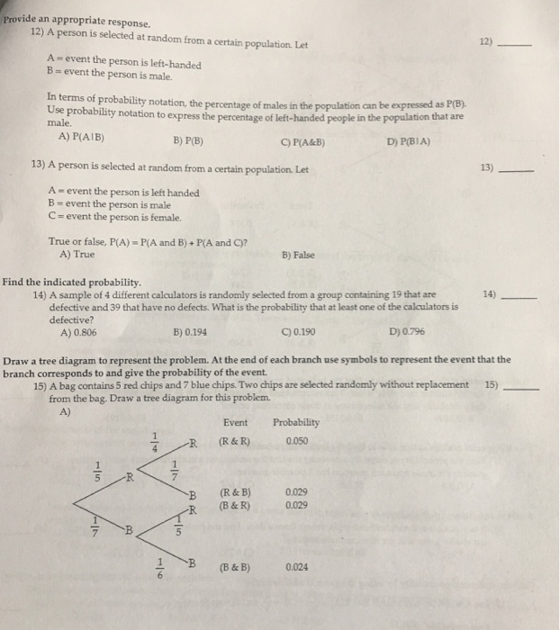 Solved Use the rule of total probability to find the | Chegg.com