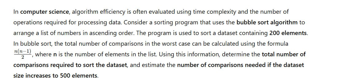 Solved In computer science, algorithm efficiency is often | Chegg.com