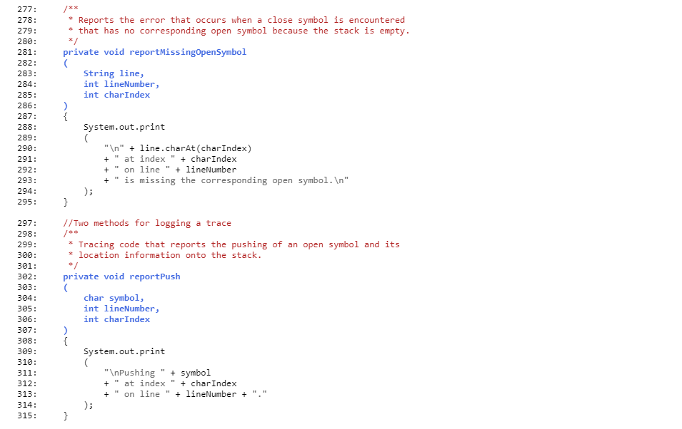Solved Supplied file(s) BSChecker shell.java BSChecker.txt | Chegg.com