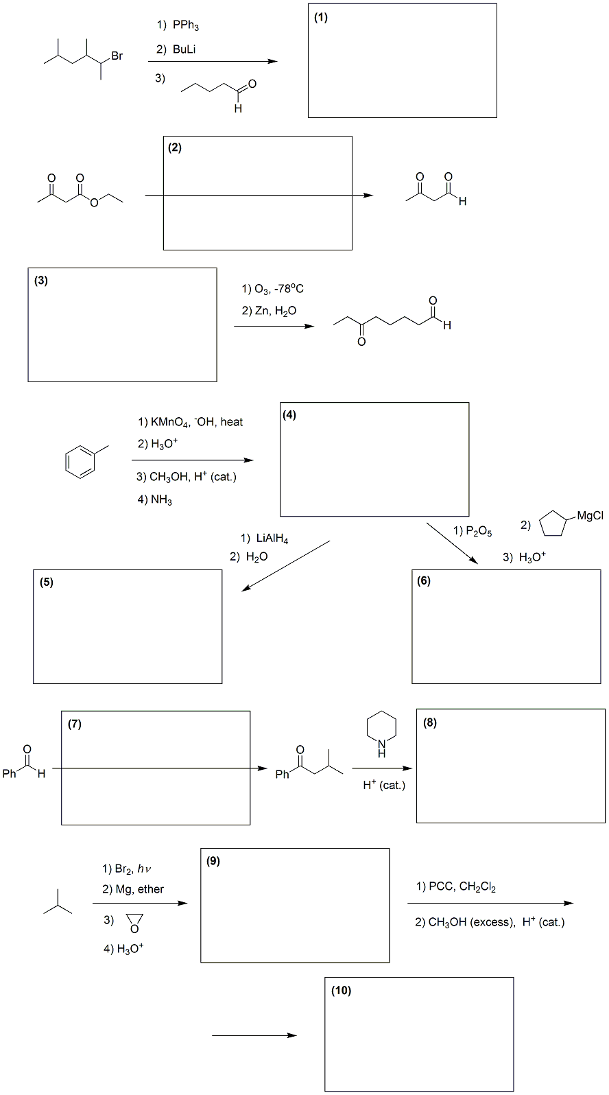 Solved For each of the ten boxes, on a clean sheet of paper