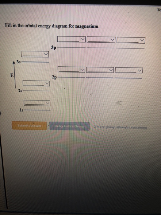 Solved Use f Fill in the orbital energy diagram for the | Chegg.com