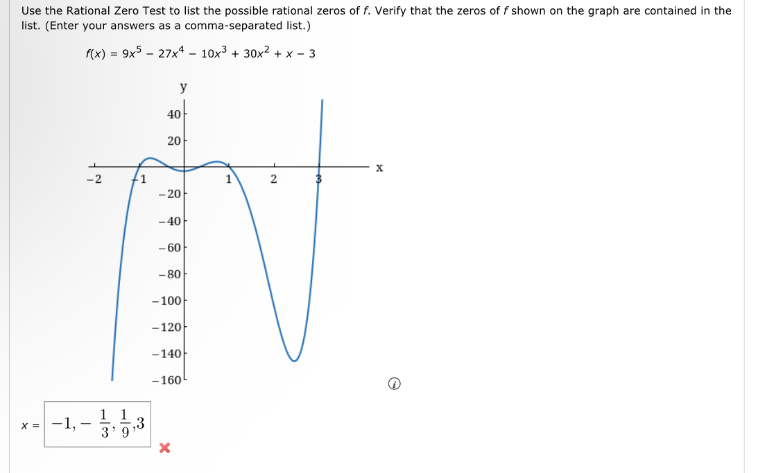 Use the Rational Zero Test to list the possible | Chegg.com