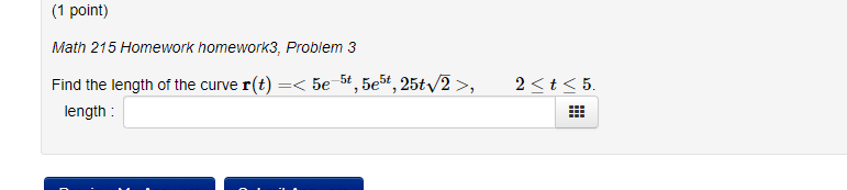 Solved (1 point) Math 215 Homework homework3, Problem 3 | Chegg.com