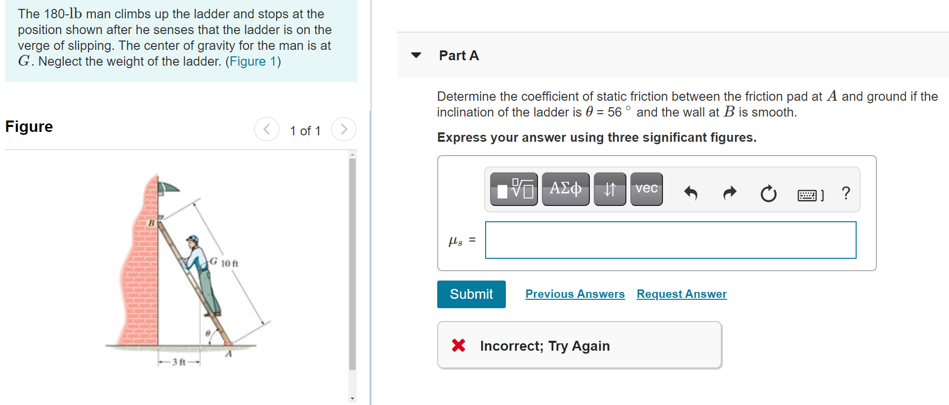 Solved Part B Figure Determine the minimum coefficient of | Chegg.com
