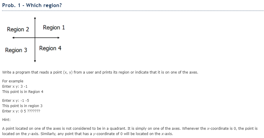 Solved Prob. 1 - Which region? Region 2 Region 1 Region 3 | Chegg.com