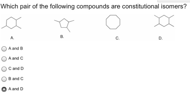 Solved Which Pair Of The Following Compounds Are