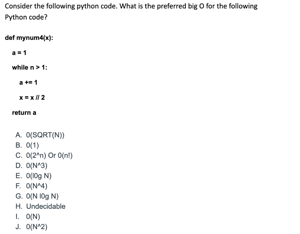 Solved Consider The Following Python Code. What Is The | Chegg.com