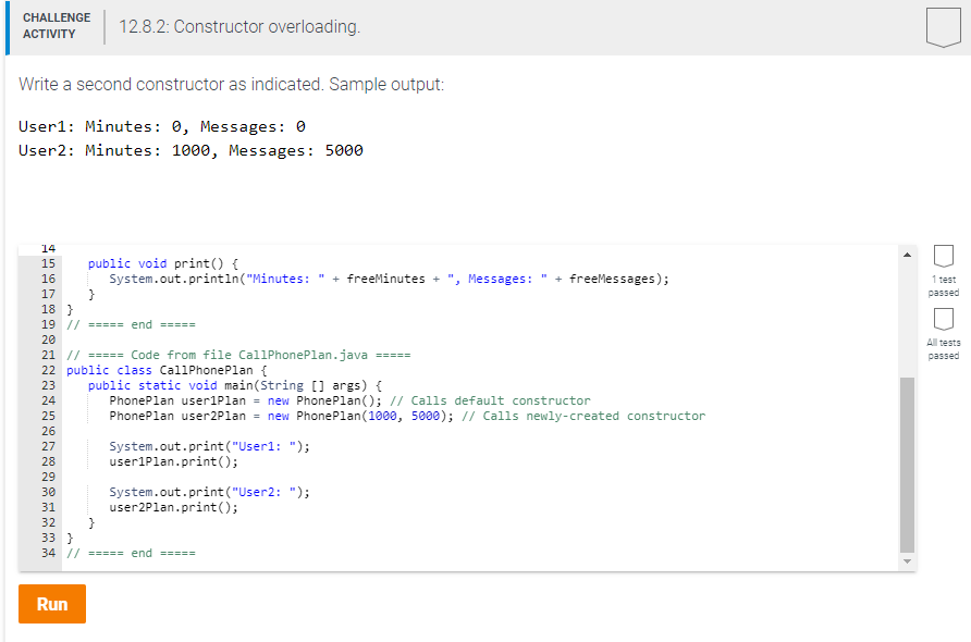 Ex.No:3a Constructor Overloading - Coding Connect