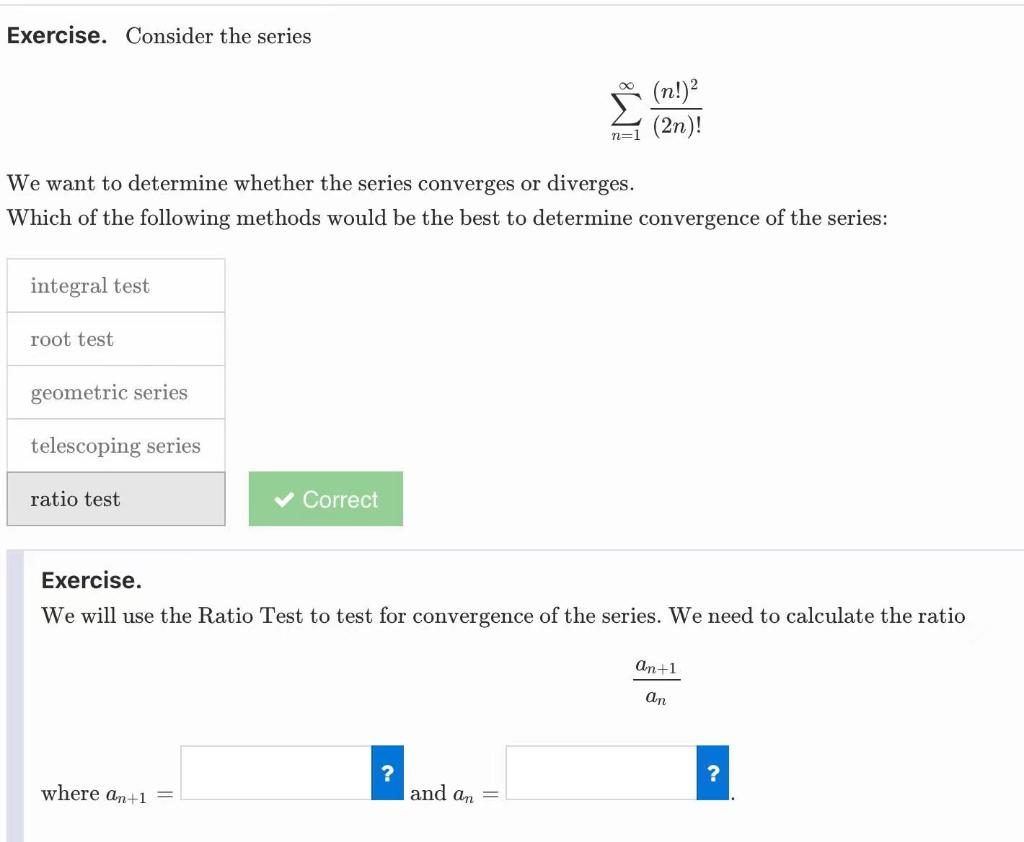 Solved Exercise. Consider the sequence {an}n=1 given by an | Chegg.com