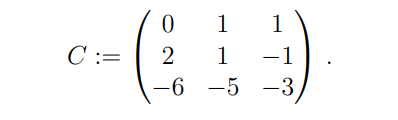 Solved Let C ∈ Mat3,3(R) be the triangularizable matrix | Chegg.com