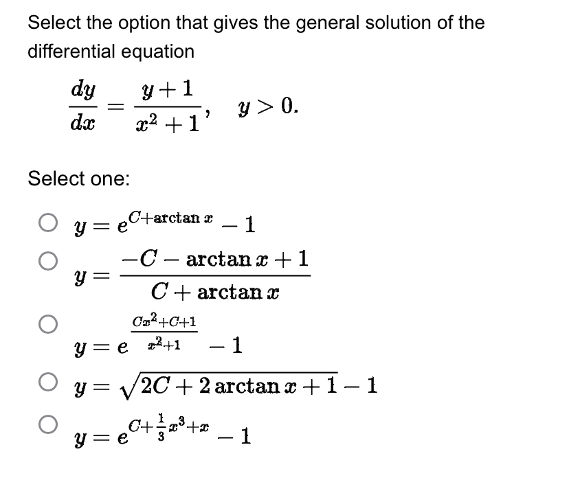 select-the-option-that-gives-the-general-solution-of-chegg