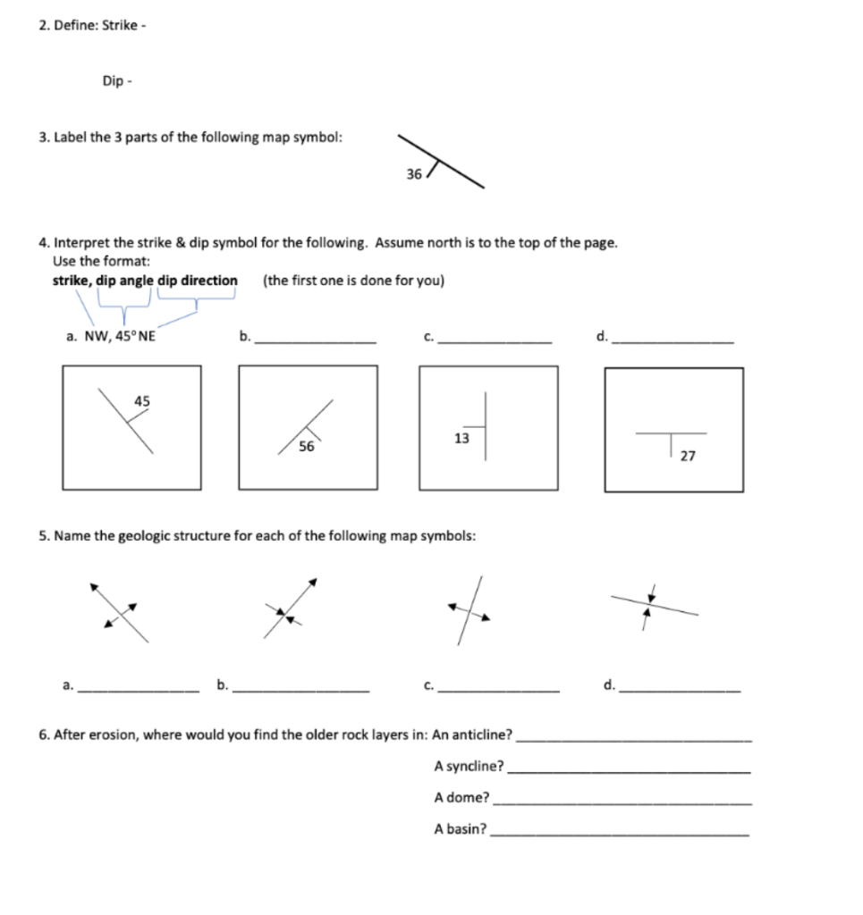 solved-2-define-strike-dip-3-label-the-3-parts-of-the-chegg