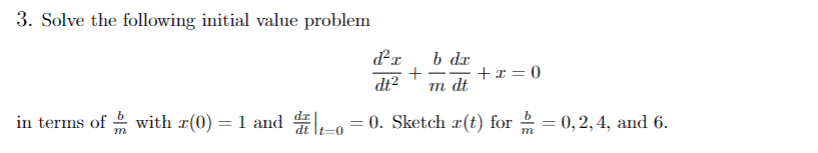 Solved 3. Solve the following initial value problem | Chegg.com