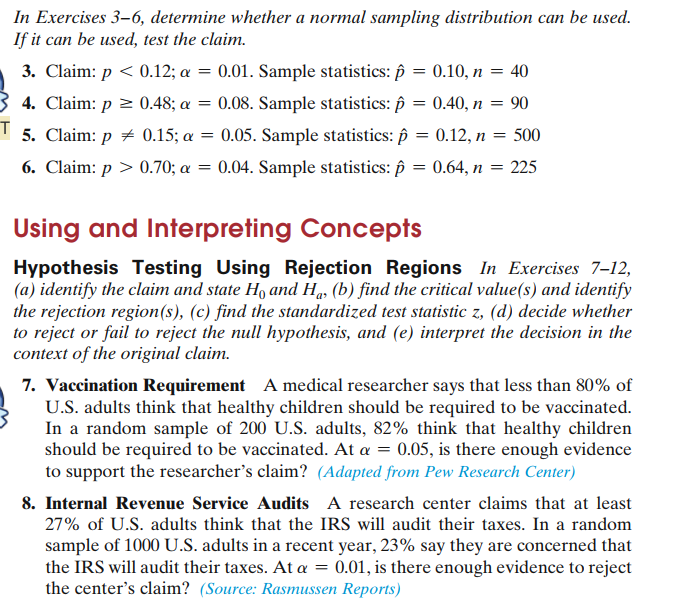 Solved Using and Interpreting Concepts Hypothesis Testing | Chegg.com