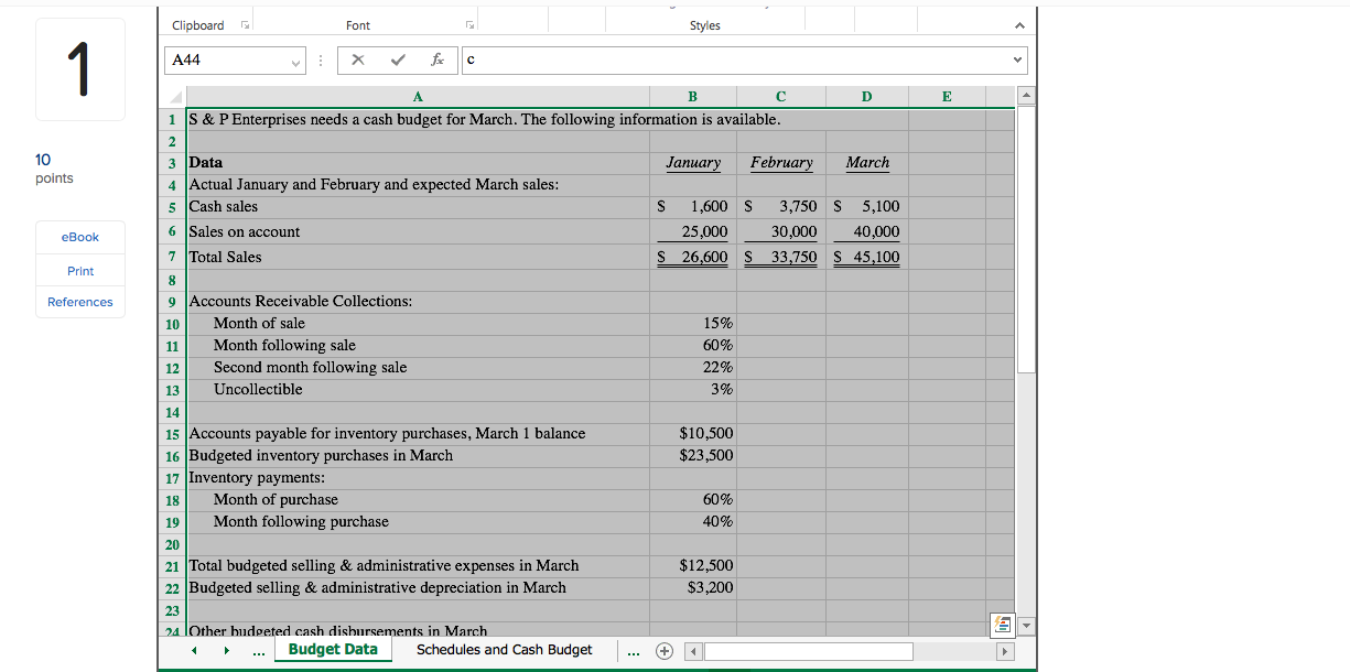 Solved Excel Project #3 i Saved Help Save & Exit Submit S&P | Chegg.com