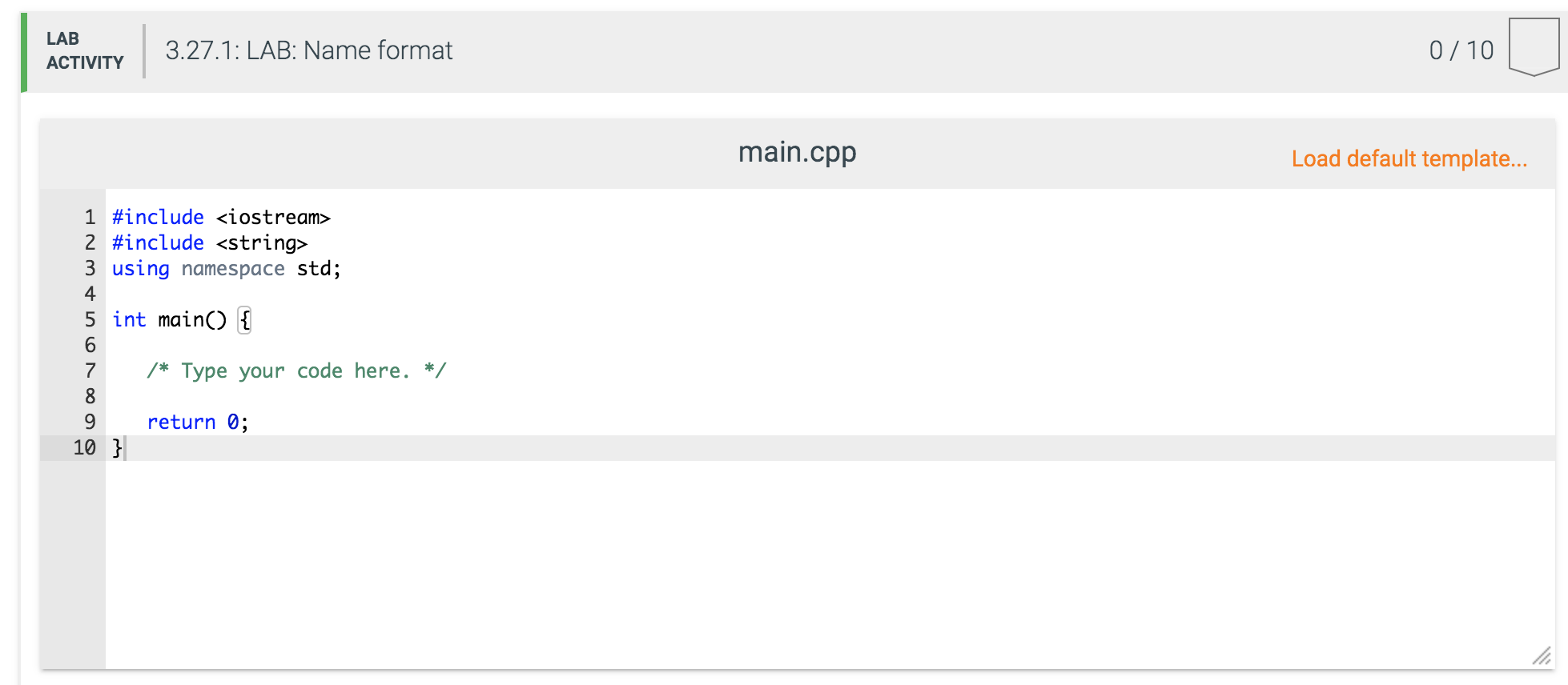 Solved: 3.27 LAB: Name Format Many Documents Use A Specifi... | Chegg.com