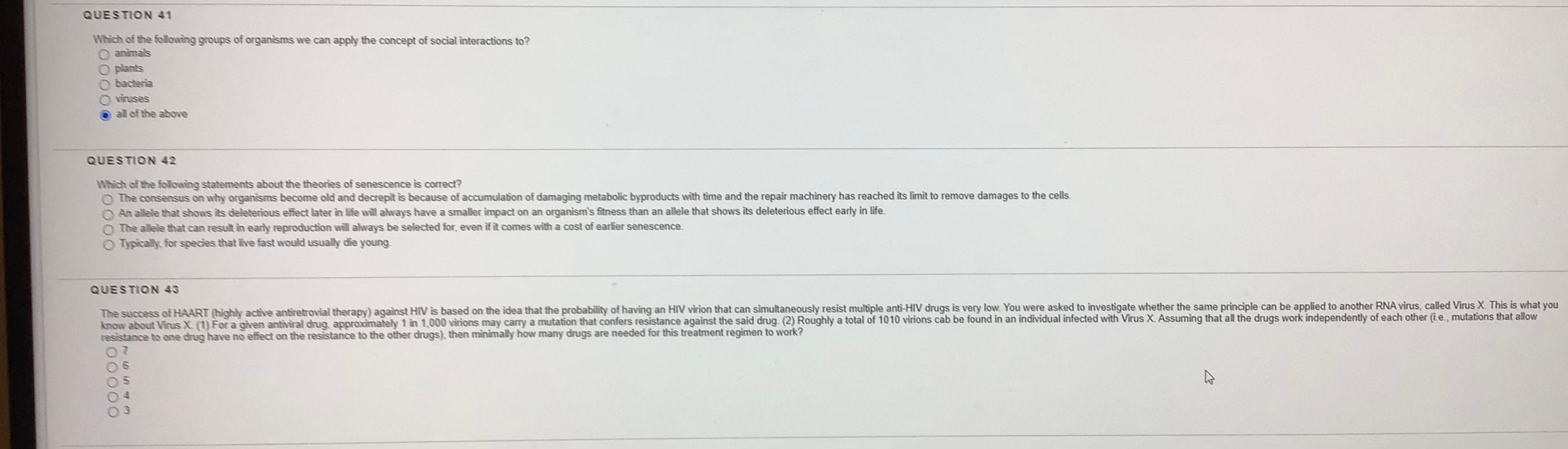 Solved QUESTION 41 Which of the following groups of | Chegg.com