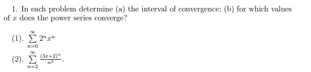 Solved 1. In Each Problem Determine (a) The Interval Of | Chegg.com