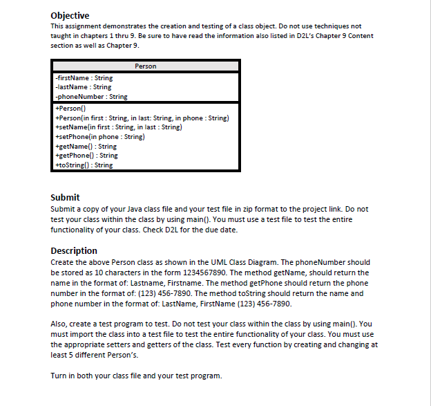 Solved Objective This assignment demonstrates the creation | Chegg.com