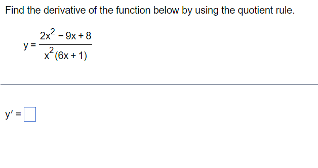 Solved Find The Derivative Of The Function Below By Using | Chegg.com