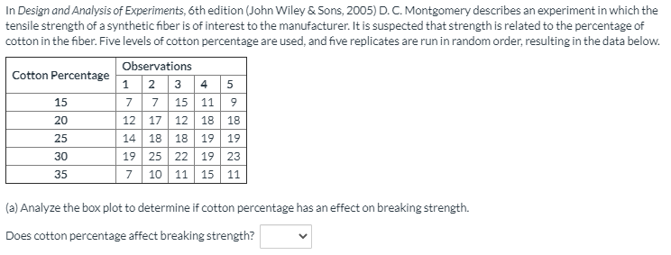 In Design and Analysis of Experiments, 6th | Chegg.com