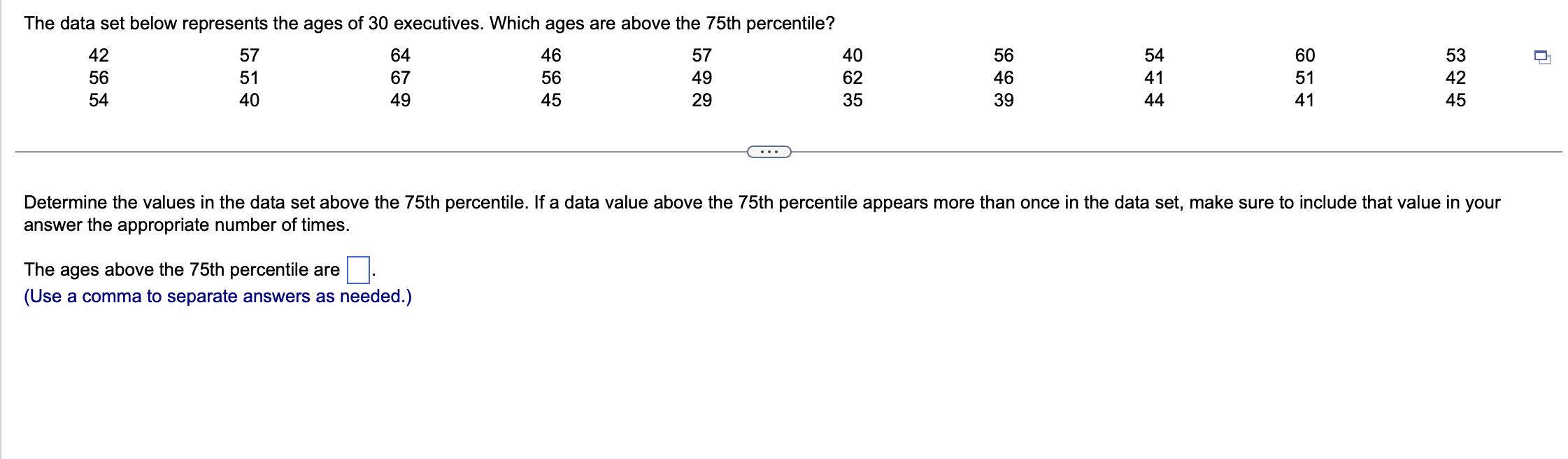 solved-determine-the-values-in-the-data-set-above-the-75-th-chegg