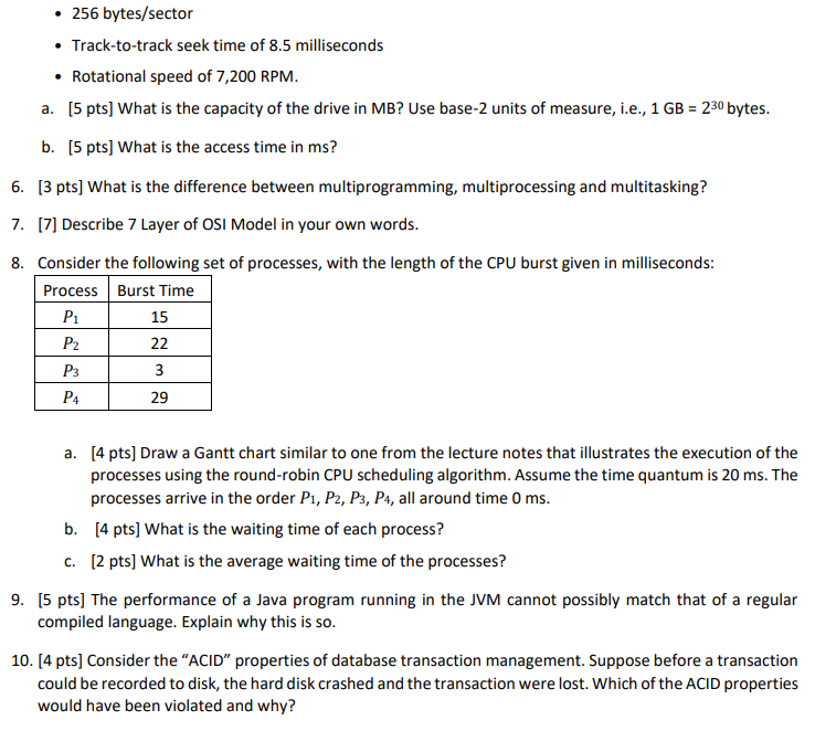 Solved 1. [10 pts] What is the difference between FIFO and