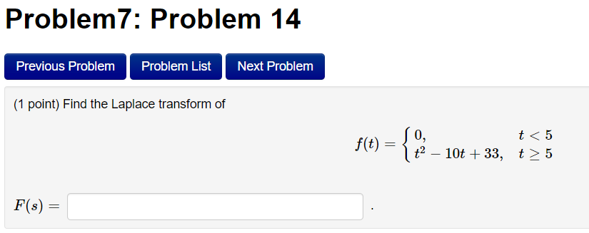 Solved Problem7: Problem 14 Previous Problem Problem List | Chegg.com