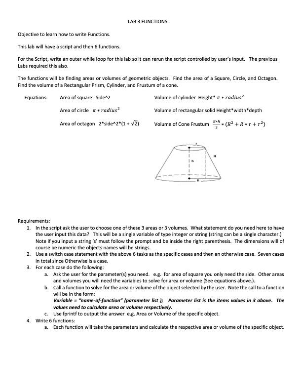 Solved OUTLINE FOR LAB 3 Outer While 2 statements Prompt | Chegg.com