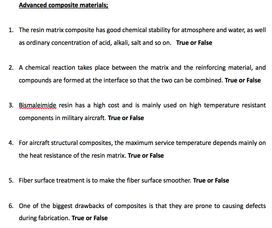 Solved Advanced composite materials; 1. The resin matrix