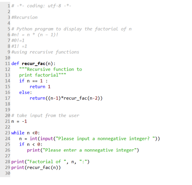 Solved The following program recursively calculates the | Chegg.com