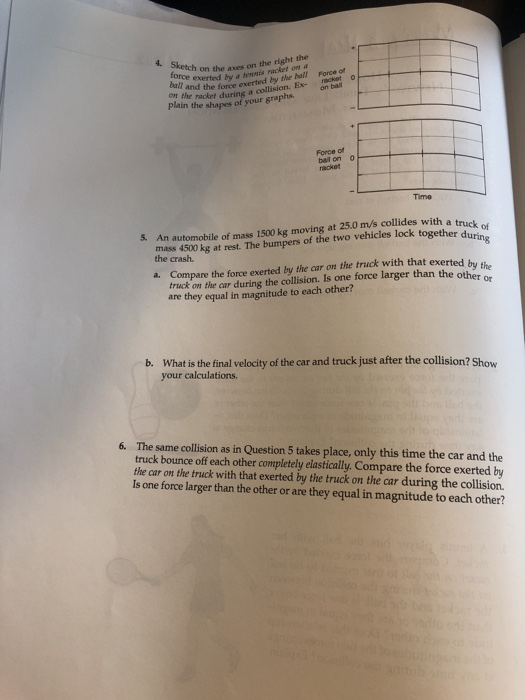 Solved homework for lab 9: Newton’s third law and | Chegg.com