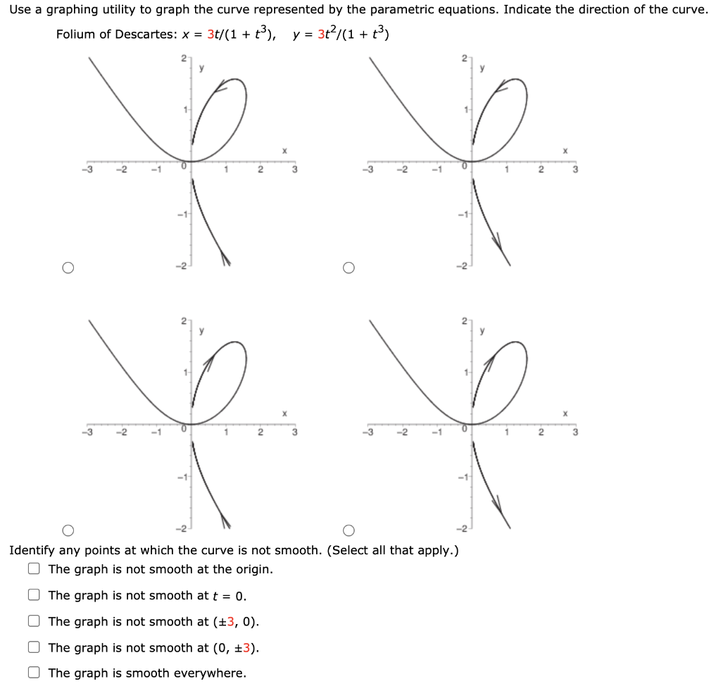 Solved Use a graphing utility to graph the curve represented | Chegg.com