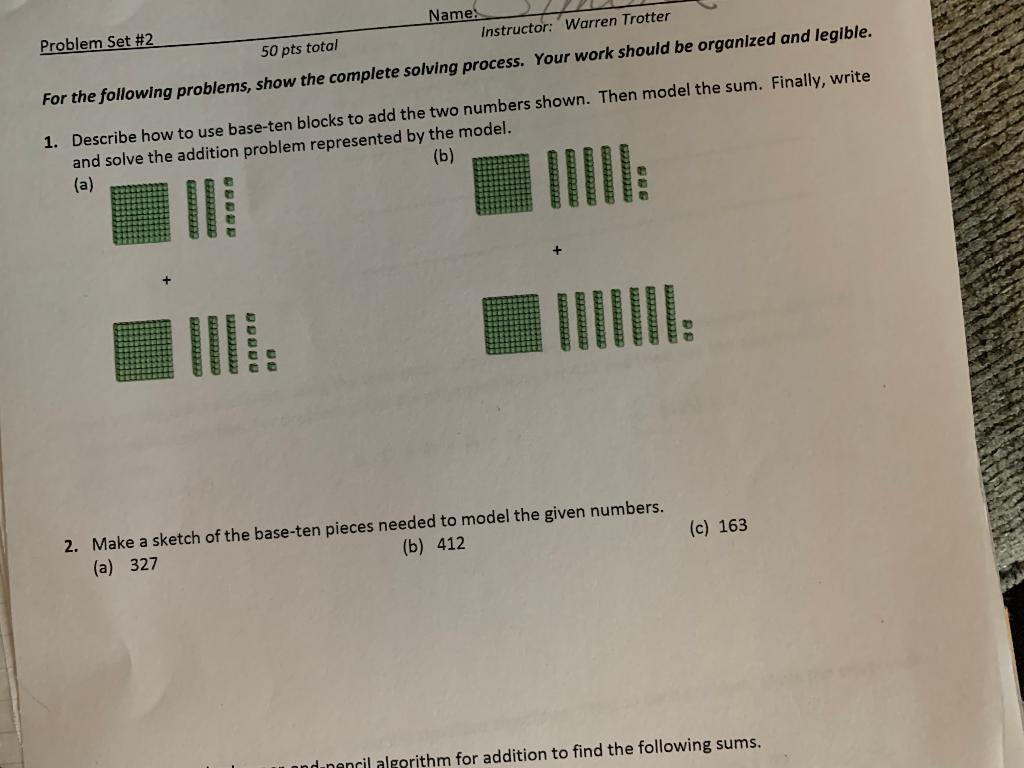 Solved for the following problems show the complete solving chegg
