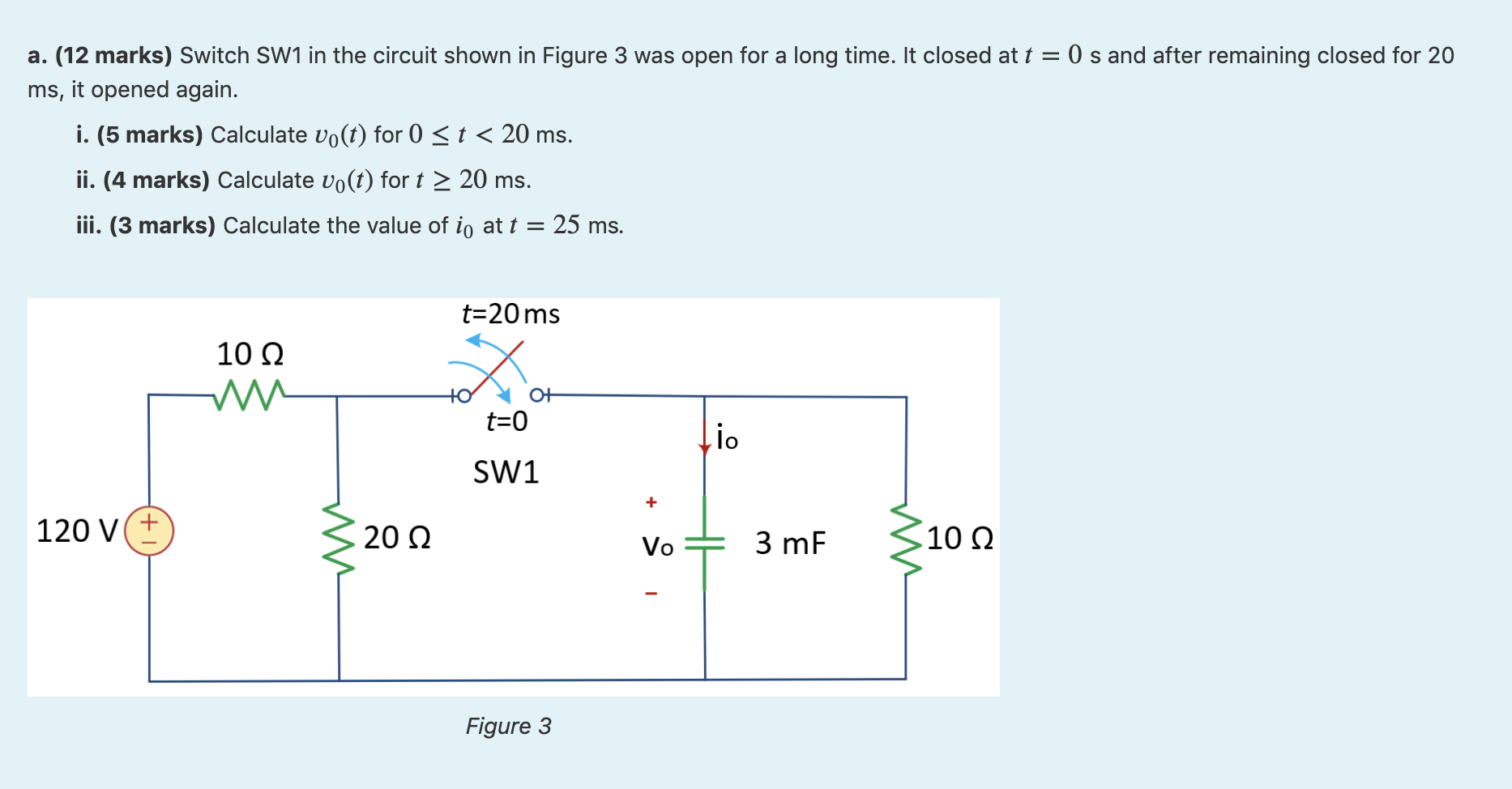 Solved b. (8 marks) The circuit shown in Figure 4 is a | Chegg.com