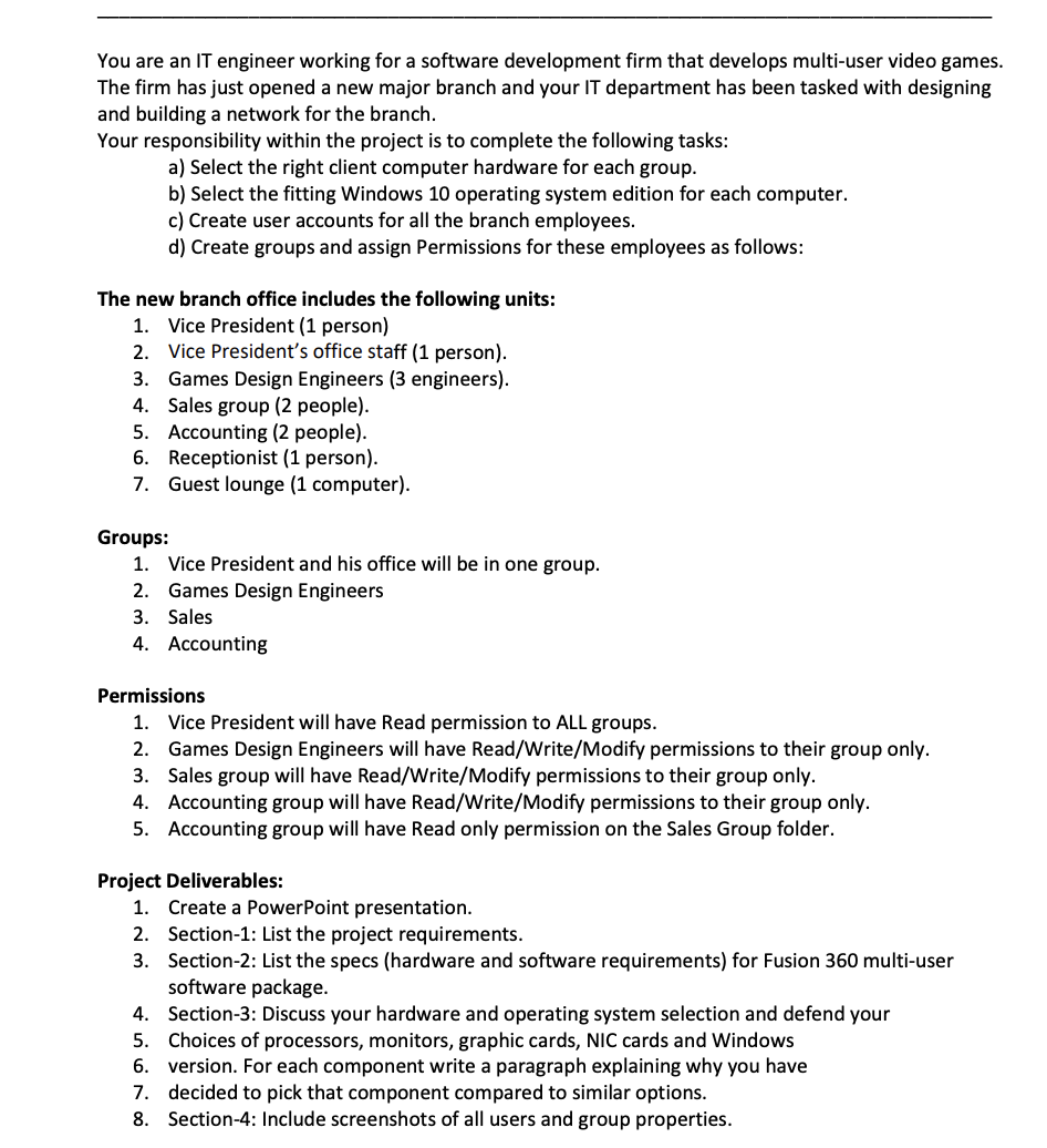 Solved Use the guidelines to fill out the chart for hardware | Chegg.com