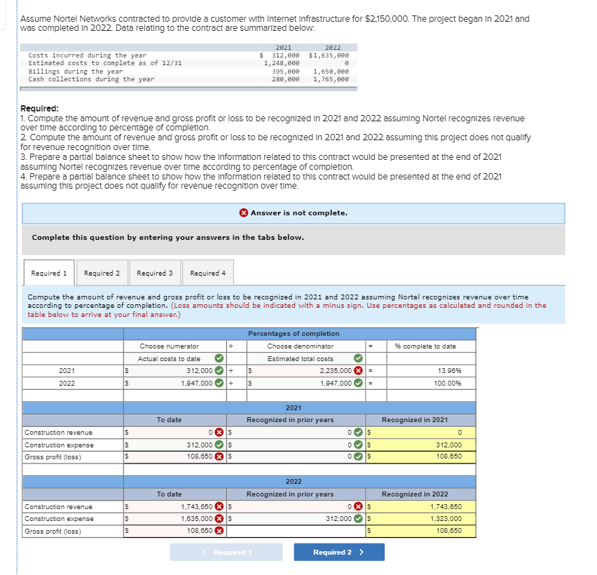 Solved Assume Nortel Networks contracted to provide a | Chegg.com